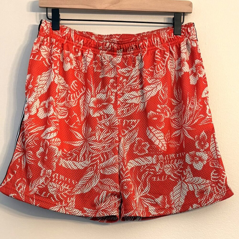 Men's Chubbies Red and White Athletic Shorts